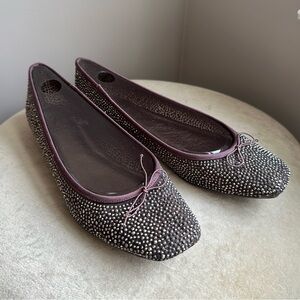 Adrianna Papell Zoe flats, Mocha in Nuevo Mesh Shiny F